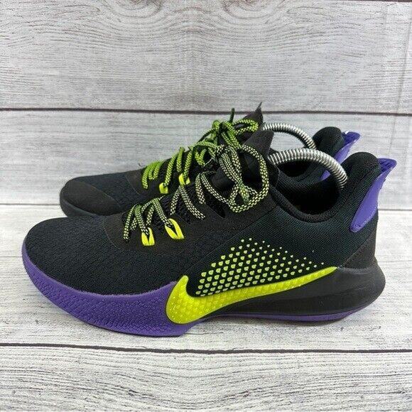 Nike Mamba Fury Kobe Bryant Low Top Sneakers CK2087 003 Black,Lemon Venom Sz.8.5 - Picture 5 of 8